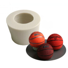 New basketball shape silicone mold fondant cake decoration chocolate baking tool handmade soap mold