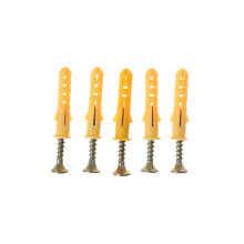 50pcs Plastic Expansion Drywall Anchor Screws Tapping Screw Set M6x30 Stainless Steel Expansion Tube Wall Plug