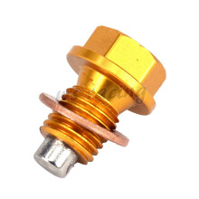 M10x1.25 CNC Motorcycle Billet Magnetic Frame Oil Drain Plug Bolt For SUZUKI DRZ400 DRZ400S DRZ400E DRZ400SM 00-15 Dirt Bike
