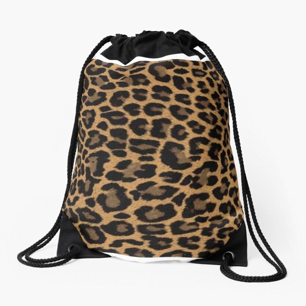 Drawstring Bag Wild Leopard skin pattern Sport Gym Shoe Backpack