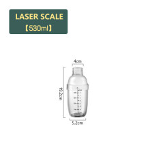 (530ML) 350ml/530ml/700ml/1000ml Shake Cup 1pcs Mixing Cup Portable Transparent Shake Cups Wholesale Shaker Bottles Large Capacity Hot