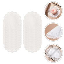 Doilies Paper Lace Cake White Tray Wedding Large Liners Craft Baking Party Dessert Plate Placemats Round Disposable Pads Oil