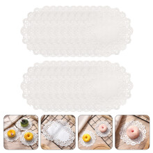 Doilies Paper Lace Cake White Tray Wedding Large Liners Craft Baking Party Dessert Plate Placemats Round Disposable Pads Oil