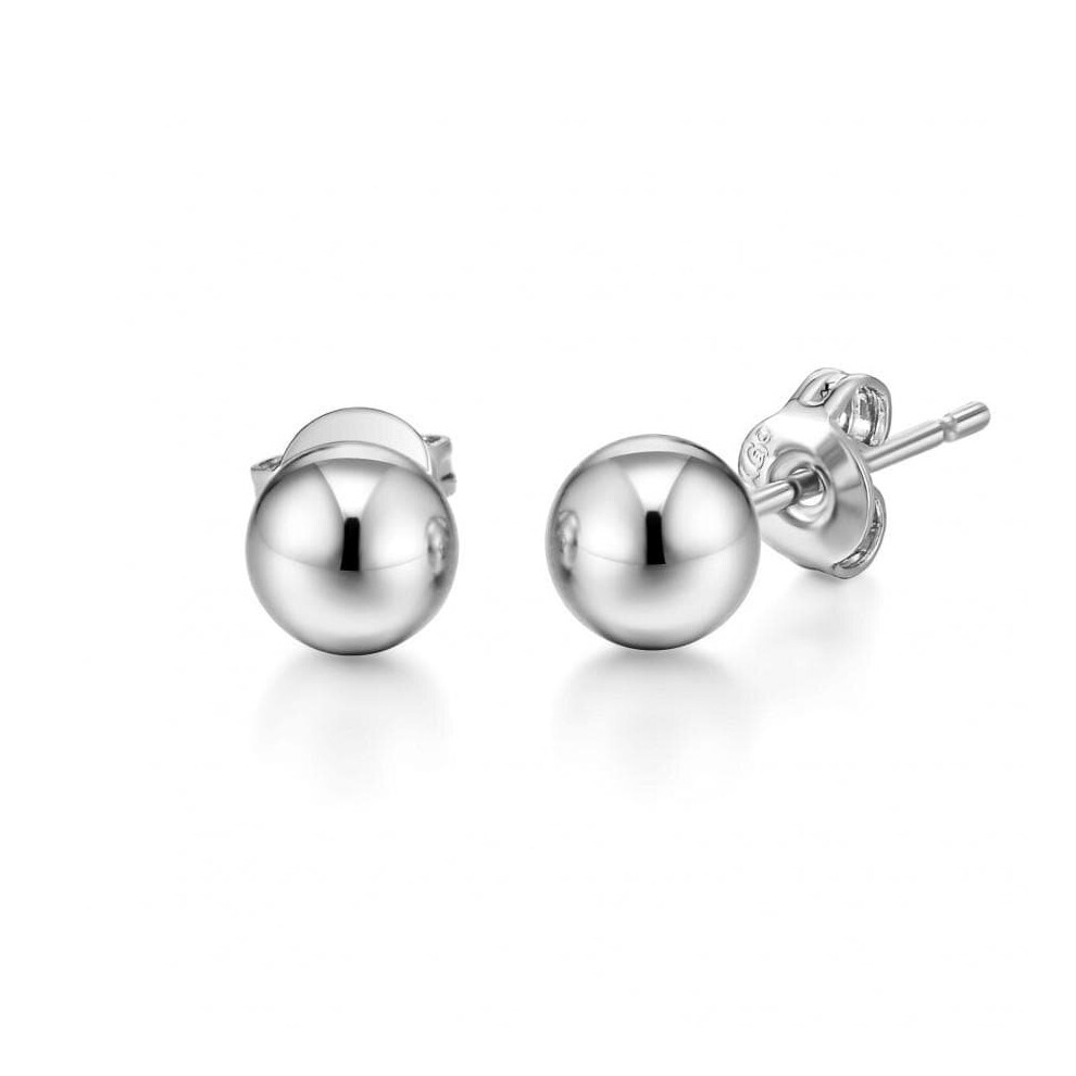 Silver Plated Ball Stud Earrings