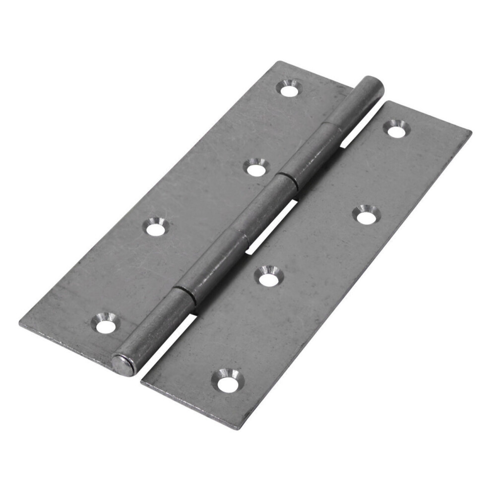 Timco Steel Narrow Pattern Uncranked Fixed Pin Butt Hinge - 150 x 75 x 2mm (Self Coloured) (2 Pack)