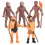 Simulation Human Evolution Models Primitive Figurine Growth Cycle Human Action Figures Educational Toys for Children 1