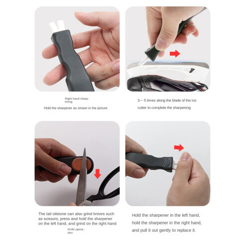 Ice Skate Sharpener Whetstone Handheld Sharpening Hockey Skating