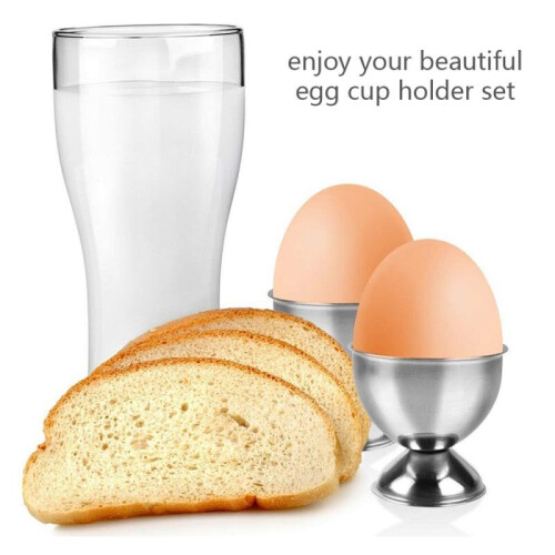 Stainless Steel Soft Boiled Egg Cups Egg Holder Tabletop Cup Stand Kitchen Breakfast Cooking Tool 2