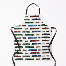 Iconic British Steam Trains Grill Aprons for Kitchen BBQ Chef