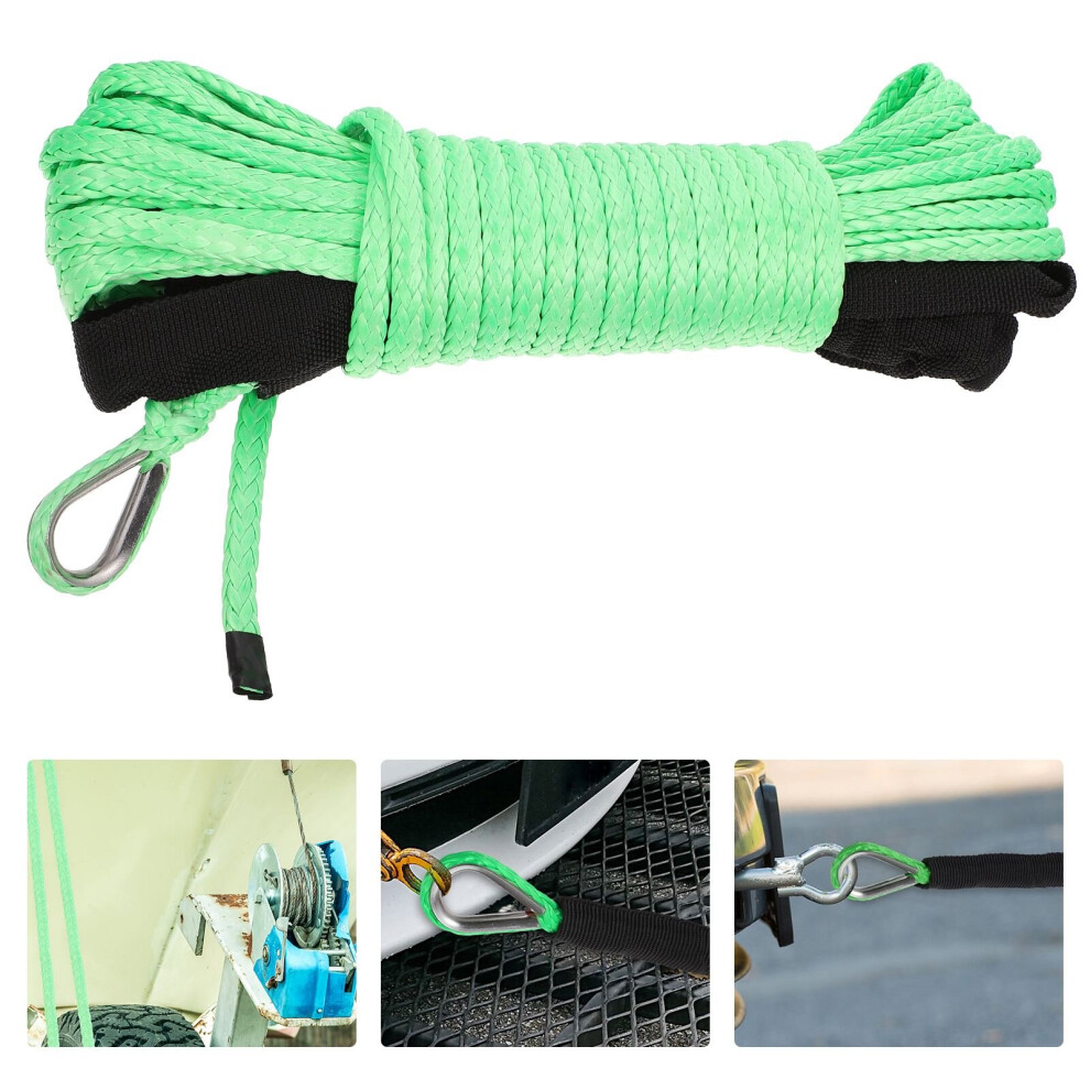6Mm X 15 Meters Car Towing Rope Sturdy Trailer Pulling Rope Practical Trailer Rope Car Electric Winch Rope Nylon Rope 5063131400045