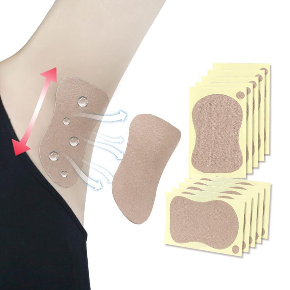 10pcs/Bag Women Anti Sweat Pads Sticker Strong Absorbing Sweat Non-ieakage Perspiration Absorb Patch for Armpits Underarm-image-OPC-PBNWWZS-NEW