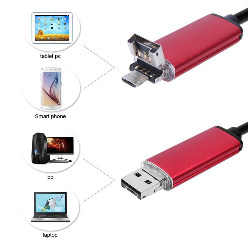 8.0Mm 10M Endoscope Usb Waterproof Borescope Inspection Camera For Android 5063131637144