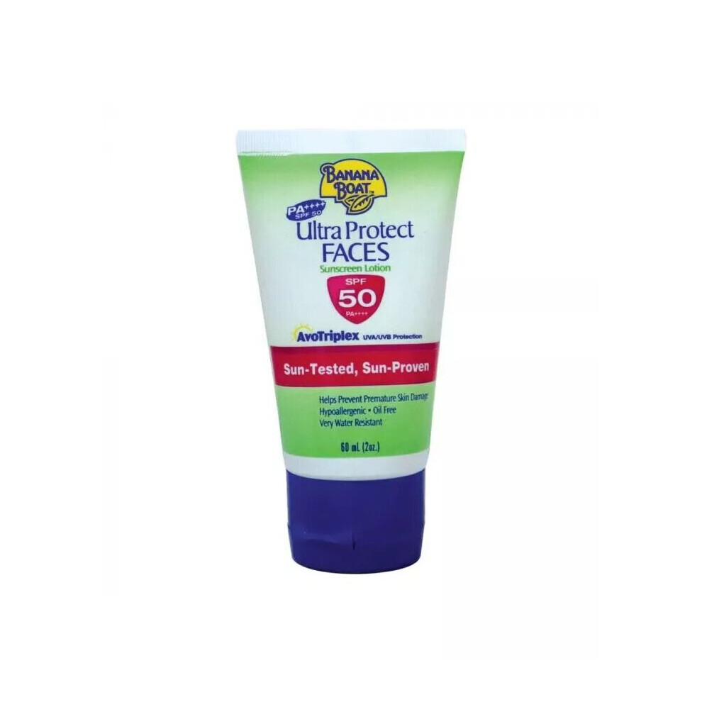 Banana Boat Ultra Protect Faces SPF50 Sunscreen Lotion 60 mL