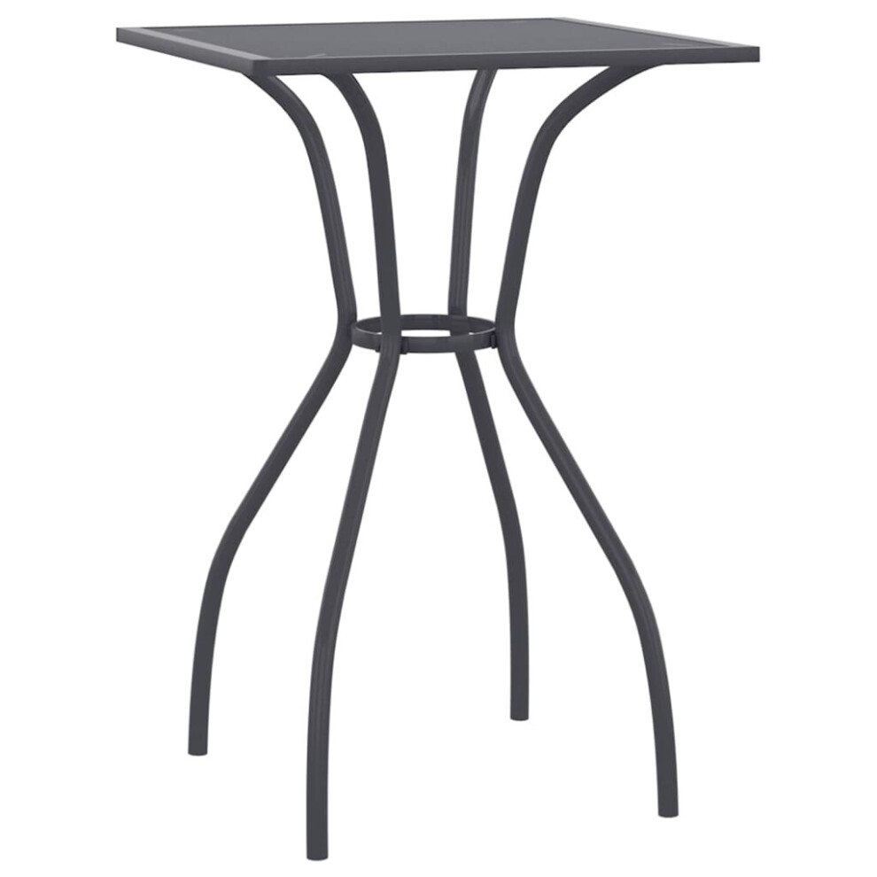 Vidaxl (50 X 50 X 72 Cm) Garden Table Outdoor Table Dining Room Table Anthracite Steel Mesh
