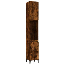 (smoked oak) vidaXL Bathroom Cabinet Cupboard Washroom Storage Cabinet Engineered Wood