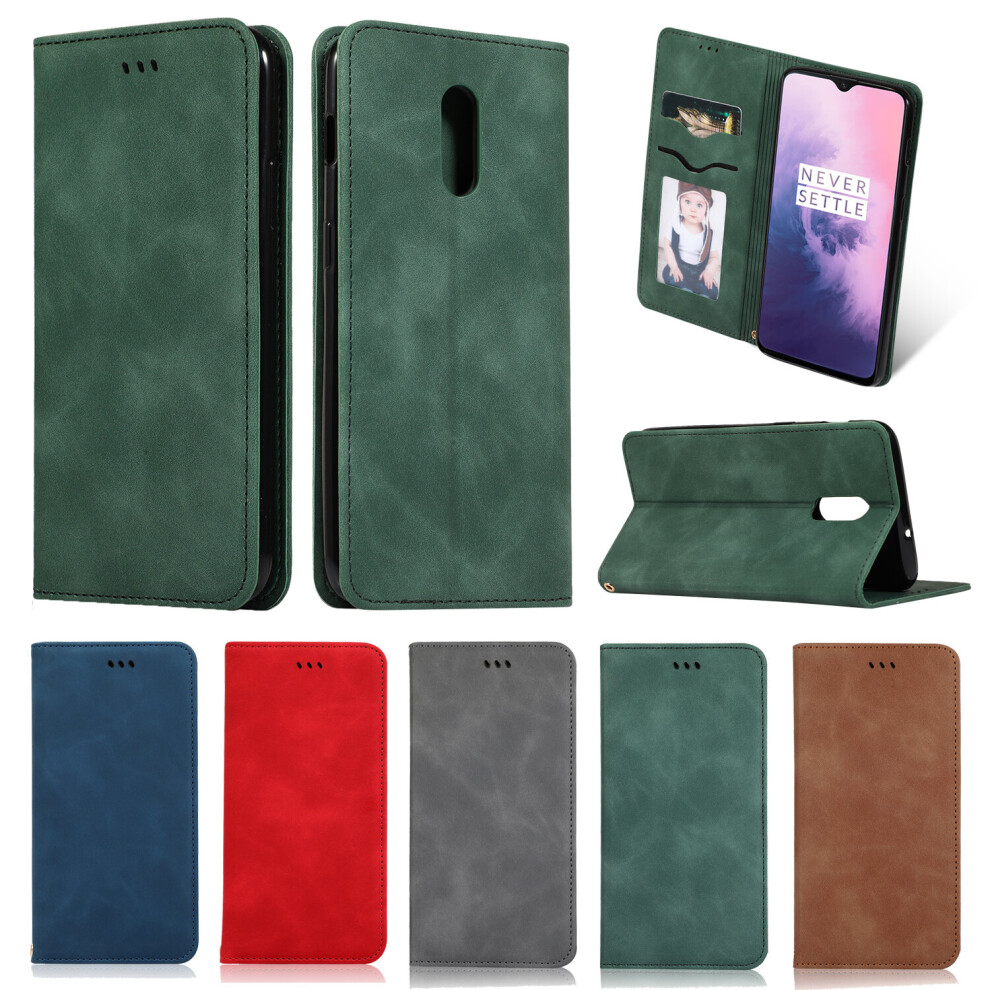 Bakeey Flip Shockproof Card Slot With Magnetic Pu Leather Full Body Protective Case For Oneplus 7 756970369714
