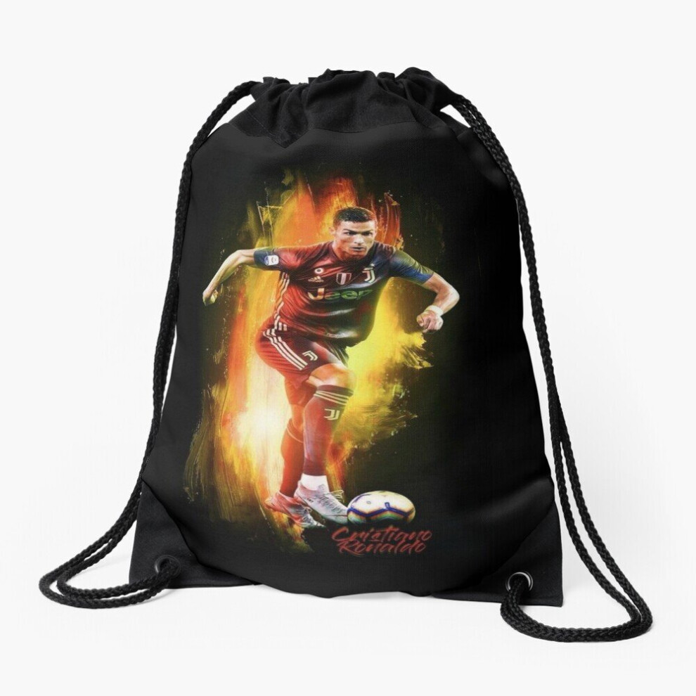 Drawstring Bag Ronaldo Sport Gym Shoe Backpack