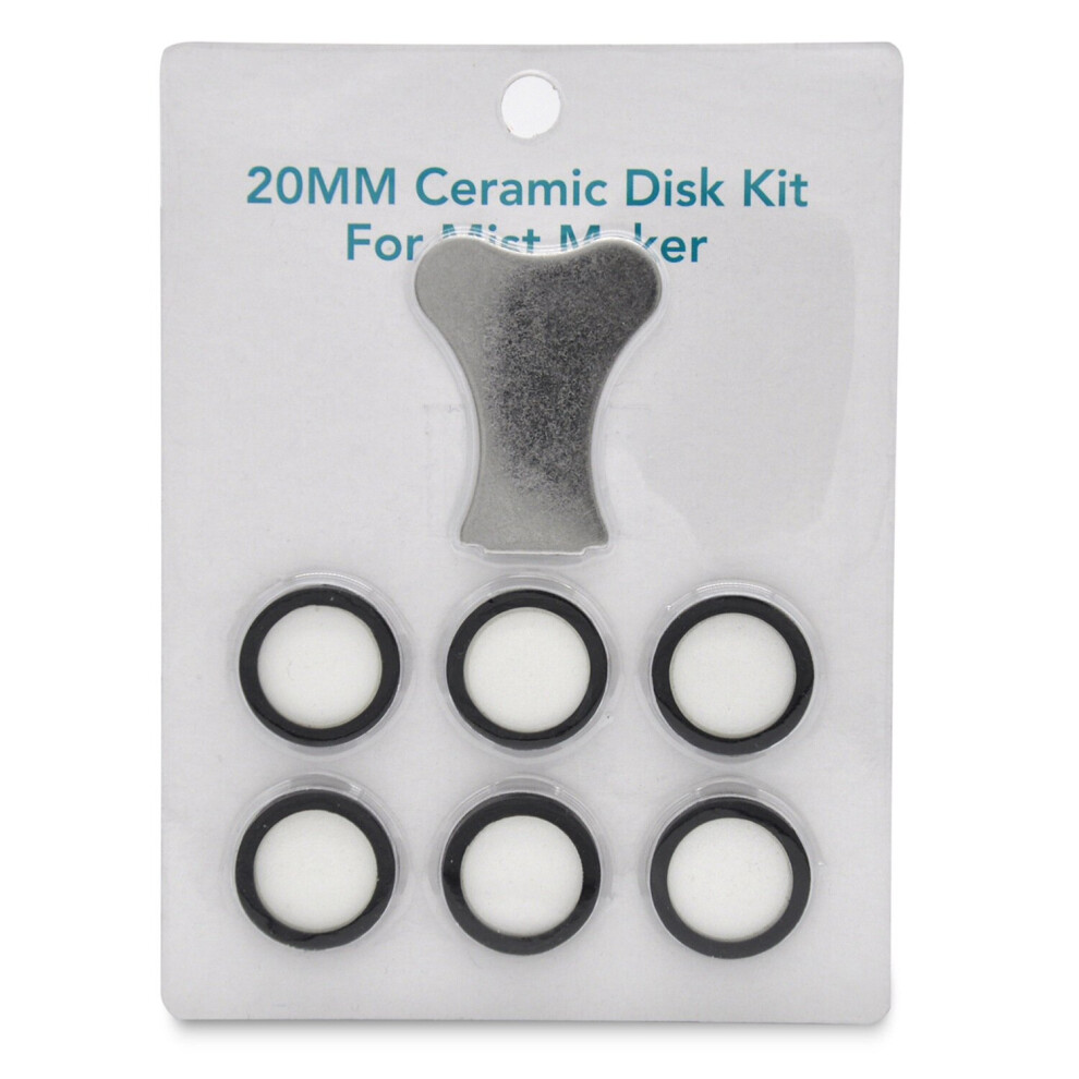 7Pcs Mist Maker Maintenance Kit, Ceramic Disk Ceramic Disk Key Kits For Fog Machine 4761339344178
