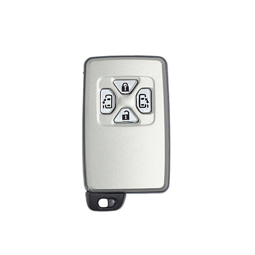 Car Smart Card Remote Car Key Shell Case Fob 4 Button For Alphard Estima Vellfire 4761339348312