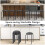 Costway 6PCS Stacking Round Bar Stool Kitchen Nesting Stool Dining Chair Black 7