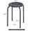 Costway 6PCS Stacking Round Bar Stool Kitchen Nesting Stool Dining Chair Black 2
