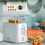 GEEPAS (White) Geepas 2 Slice Toaster Electric Kettle Combo Set 5