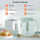 GEEPAS (White) Geepas 2 Slice Toaster Electric Kettle Combo Set 2