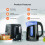GEEPAS (Black) Geepas 2 Slice Toaster Electric Kettle Combo Set 2