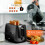 GEEPAS (Black) Geepas 2 Slice Toaster Electric Kettle Combo Set 5