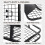 Costway Steel Cargo Roof Rack Basket Cars Luggage Carrier 75kg Weight Capacity 5