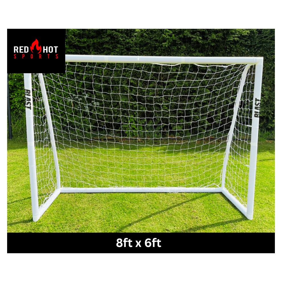 BLAST Football Goal | 8ft x 6ft | Kids Garden Goal | Weatherproof | PVC 