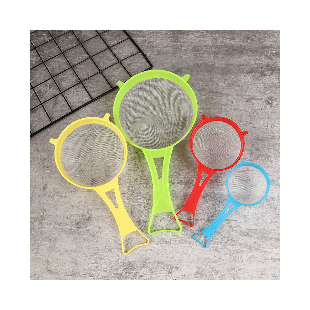 4Pcs/Set Plastic Hand-Held Flour Sieve Fine Mesh Filter Colander Soy Milk Sieve With Handle Juice And Tea Filter Kitchen Tool-image-OPC-PBQ7Z99-NEW