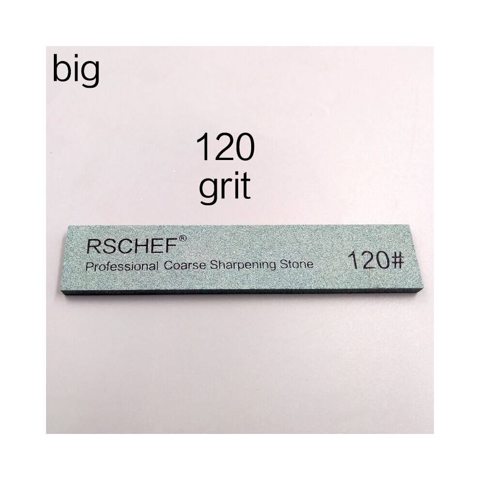 (A-Big 120 Sharpening Stone) White Corundum Knife Sharpening Stone Sharpening System Knife Sharpener Kitchen Tool Grinding Fine Angled Whetstone Soaki 4856906290016
