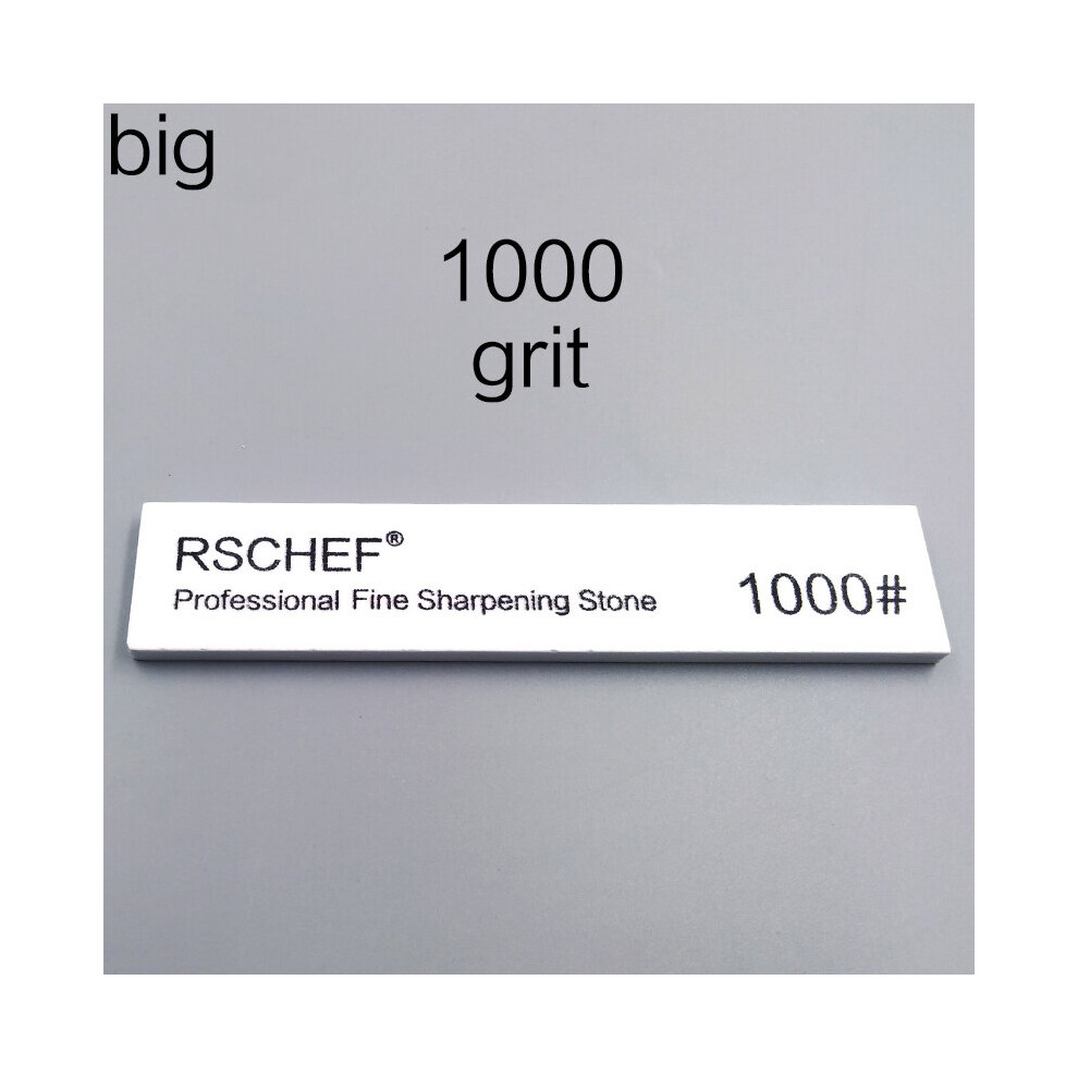 (A-Big 1000 Sharpening Stone) White Corundum Knife Sharpening Stone Sharpening System Knife Sharpener Kitchen Tool Grinding Fine Angled Whetstone Soak 4856906290009