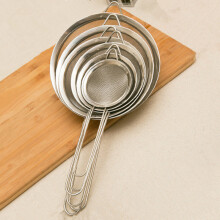 (a-1PC 7CM) Stainless Steel Wire Fine Mesh Oil Strainer Flour Colander Sieve Sifter Pastry Baking Tools Kitchen Accessories