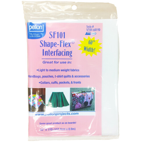 Pellon Shape-Flex Woven Interfacing-White 60"X1yd SF101601