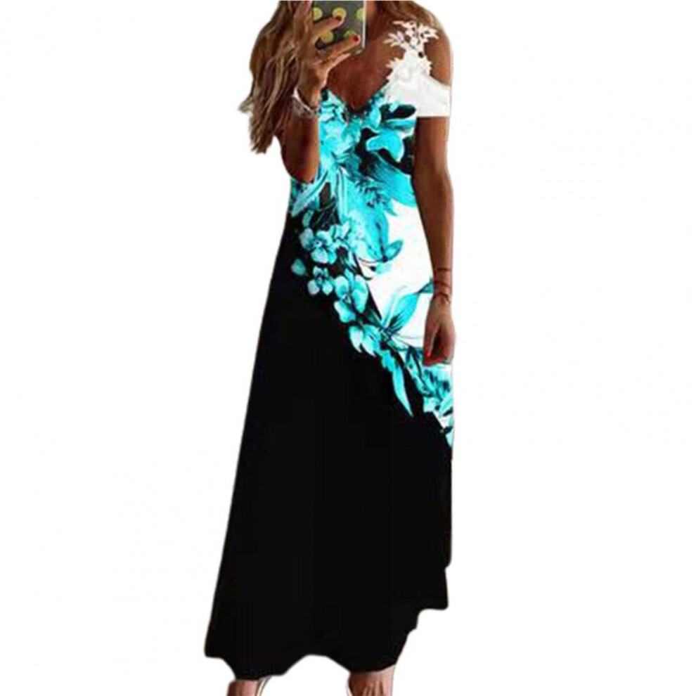 Summer A-Line Long Dress Maxi Dress V Neck for Wedding-image-OPC-PBQC897-NEW