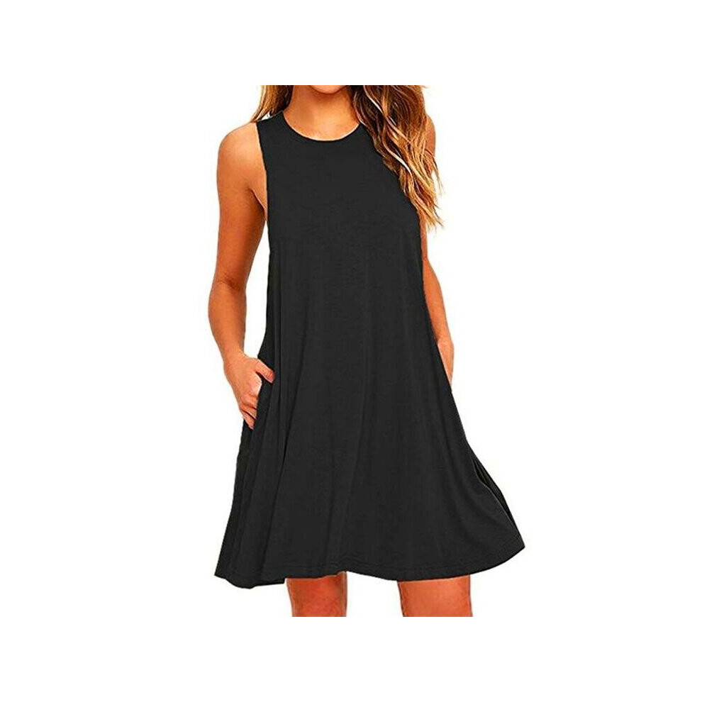 Women Summer Dress Polyester Short Sleeve O-Neck Tops Casual Loose Dress Female Street Dress Vestidos-image-OPC-PBQCKQX-NEW