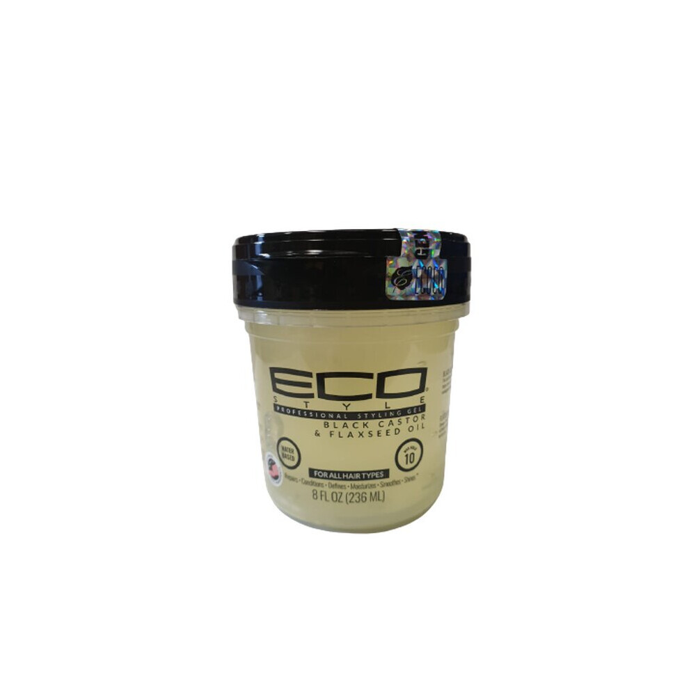 Eco Style Black Castor & Flaxseed Gel 8oz