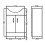 NES Home 550MM MODERN WHITE BATHROOM BASIN FLAT PACK VANITY UNIT BASIN MONO + WASTE 9