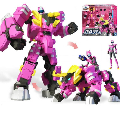 (Lucy) Mini Force Toy Anime Super Dinosaur Power Machine Transformation Robot Model  Set