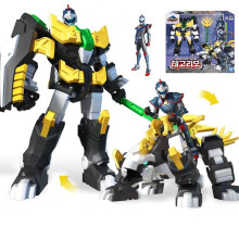 (Leo) Mini Force Toy Anime Super Dinosaur Power Machine Transformation Robot Model Set