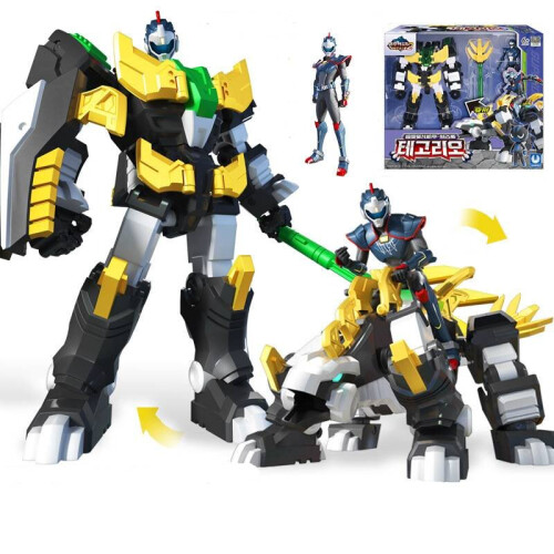 (Leo) Mini Force Toy Anime Super Dinosaur Power Machine Transformation Robot Model  Set