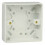 Click CMA081 Moulded Surface Mounted Pattress Box 25mm Deep - 1 Gang 1