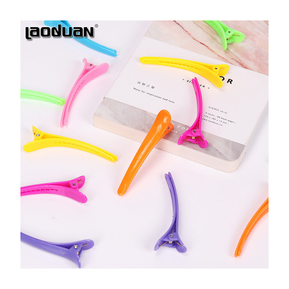 Unisex Multicoloured 10Pcs Multicolor Professional Duckbill Hair Clip Hairdressing Salon Hairpins Hair Accessories Headwear Barrette Styling Tools