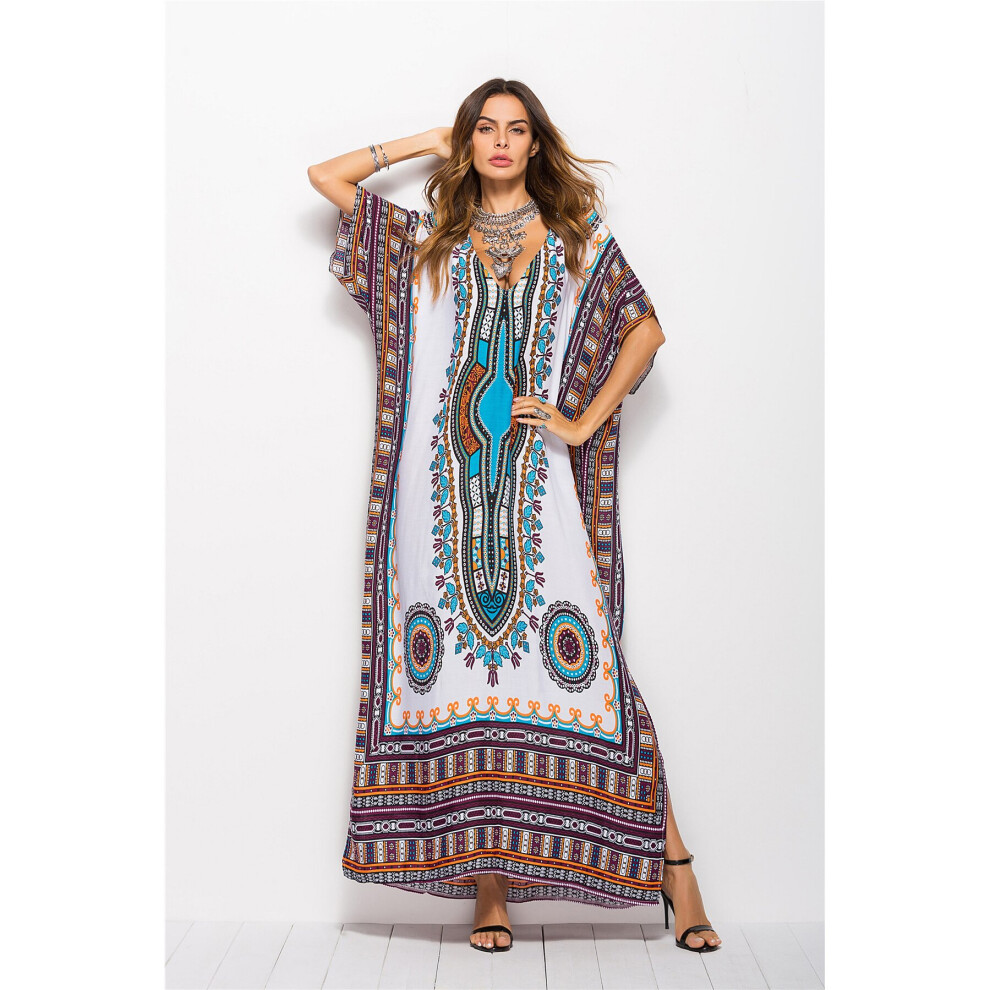 Kaftan Dress For Women Dubai Turkey Embroidery Maxi Dress Summer Loose Dubai Turkey Moroccan Kaftan African Women Clothing-image-OPC-PBQQ8BQ-NEW