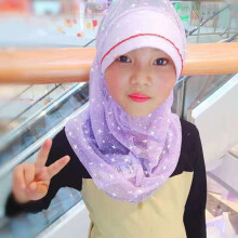 Girl Muslim Hijab Islamic Baby Kids Children Hijabs Instant Shawl abaya dubai