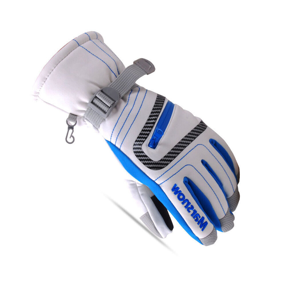 (white-M) Marsnow Winter Professional Ski Gloves Girls Boys Adult Waterproof Warm Gloves Snow Kids Windproof Skiing Snowboard Gloves-image-OPC-PBQRJQ6-NEW