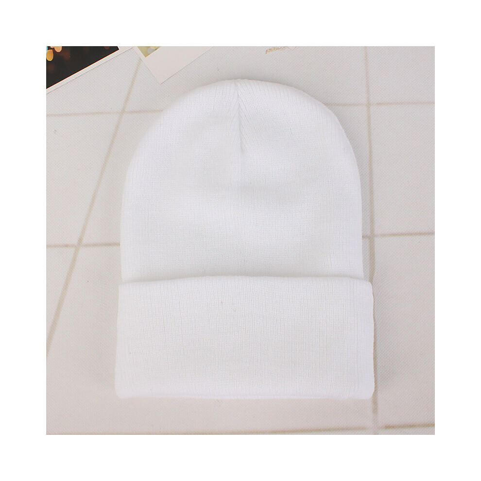 Solid Knitted Hats for Women Winter Soft Warm Knitted Cap Men Women Skullcap Hats Gorro Ski Caps Beanies for Women-image-OPC-PBQQJ5G-NEW
