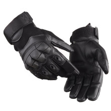 (Black-M) Touch Screen Outdoor Hard Knuckle Tactical Gloves Military Army Shooting Airsoft Combat Hiking Glove Full Finger